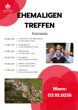 Einladung zum Ehemaligentreffen